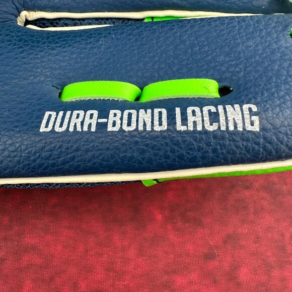 FRANKLIN MESHTEK GREEN & BLUE YOUTH BASEBALL/ T-BALL GLOVE # 22449, 9.5 iNCH, LH - Picture 7 of 10